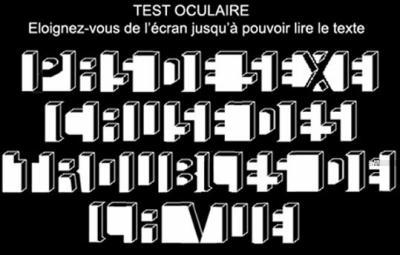 test oculaire